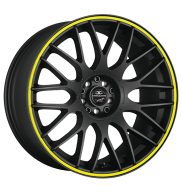 pneumatiky - 8.5x19 5x130 ET45 Barracuda Karizzma gelb PureSports / Color Trim gelb autokosmetiky Rfky / Alu opravu pneumatik Rondell Hlinkov disky