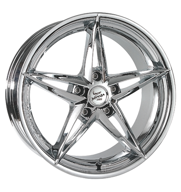 pneumatiky - 8.5x18 5x98 ET35 Barracuda Mirage chrom real chrom diskrtne Rfky / Alu prce Chlazen - Air pneus