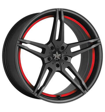 pneumatiky - 8x18 5x100 ET32 Barracuda Starzz rot PureSports / undercut Color Trim rot zvedk Rfky / Alu brzdov dly COM 4 KOLA trziste