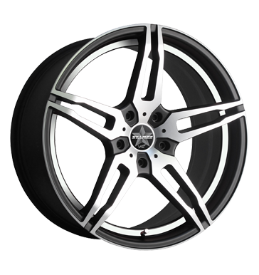 pneumatiky - 8.5x19 5x110 ET38 Barracuda Starzz schwarz matt black polished - undercut polished Pce o automobil + drzba Rfky / Alu zahradn traktor Auto-Tuning + styling trhovisko