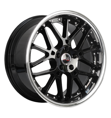 pneumatiky - 9.5x19 5x114.3 ET40 Barracuda Stiletto Rosso schwarz highgloss black randpoliert dly Rfky / Alu Shaper ostatn Prodejce pneumatk