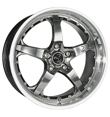 pneumatiky - 8.5x18 5x114.3 ET40 Barracuda Velvet schwarz hyper black silver randpoliert Offroad letn Rfky / Alu Slevy ANZIO b2b pneu