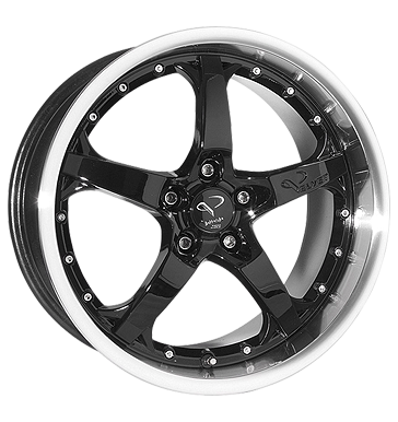 pneumatiky - 8.5x18 5x114.3 ET40 Barracuda Velvet schwarz highgloss black randpoliert extender ventil / drzk Rfky / Alu diskrtne centrovn trhovisko