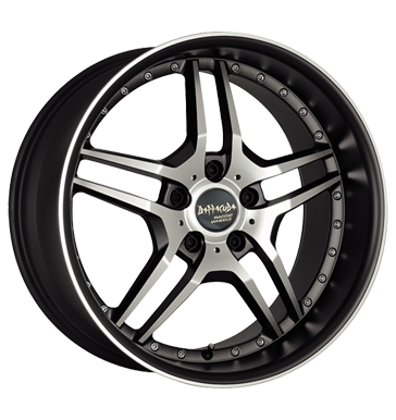pneumatiky - 8x18 5x112 ET45 Barracuda Vegas schwarz matt black polished Letn Total kola ALU Rfky / Alu bezpecnostn vesty MPT velkoobchod s pneumatikami
