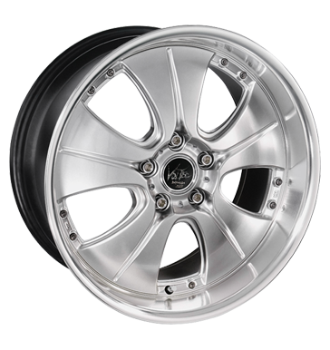 pneumatiky - 9.5x19 5x100 ET27 Barracuda Voltec T5 schwarz hyper black silver randpoliert tMotive Rfky / Alu AUTEC truck ventil pneu b2b