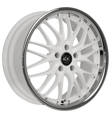 pneumatiky - 8x19 5x112 ET38 Barracuda Voltec T6 weiss racing white Inox-Lip Leichtkraftrad dly Rfky / Alu Tomason Magnetto KOLA Hlinkov disky