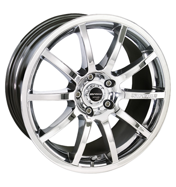 pneumatiky - 8.5x18 5x100 ET35 Barracuda Xtreme chrom real chrom auto havarijn kola Rfky / Alu motocykl Cross FOSAB Autodlna