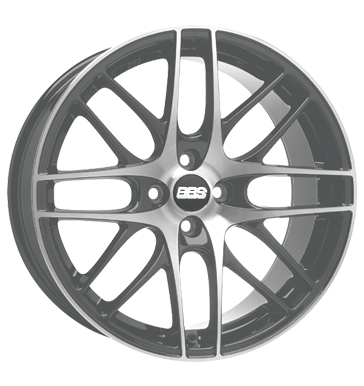 pneumatiky - 7.5x17 4x100 ET38 BBS CS grau / anthrazit anthrazit diamant-gedreht matt Prslusenstv a literatura Rfky / Alu pilotn bundy Ostatn (dvoukolk, vozk, mal -, ..) disky