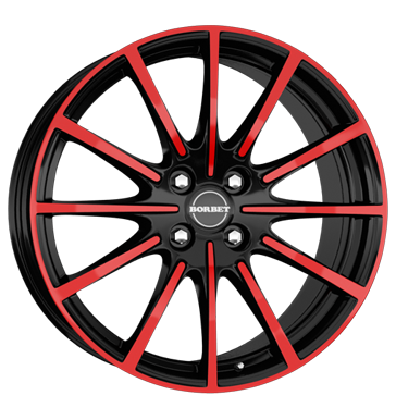 pneumatiky - 7x17 4x100 ET40 Borbet BL4 mehrfarbig black red glossy kalhoty Rfky / Alu nemrznouc smes ENZO Prodejce pneumatk