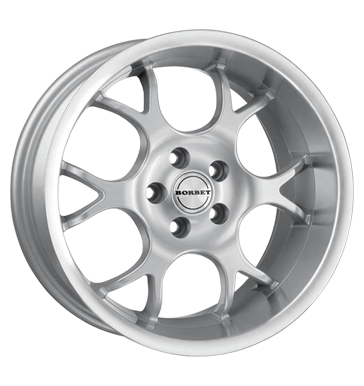 pneumatiky - 7.5x16 5x100 ET35 Borbet BS silber kristallsilber hornpol. Rondell Rfky / Alu Kondenztory + Equalizer VOLKSWAGEN pneumatiky