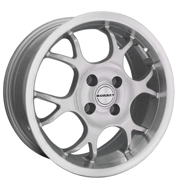 pneumatiky - 7.5x16 4x98 ET35 Borbet BS silber kristallsilber hornpol. ostatn Rfky / Alu motocykl Alustar disky