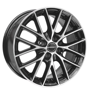 pneumatiky - 7x16 4x98 ET30 Borbet BS4 schwarz black polished Truck lto od 17,5 