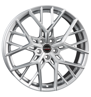 pneumatiky - 9x20 5x120 ET30 Borbet BY silber sterling silver GS-Wheels Rfky / Alu ALCOA viditelnost pneu
