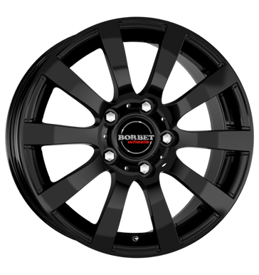 pneumatiky - 7.5x17 5x112 ET50 Borbet C2C schwarz black glossy Axxium Rfky / Alu Kondenztory + Equalizer Alessio b2b pneu