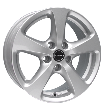 pneumatiky - 8.5x18 5x127 ET35 Borbet CC silber crystal silver Lehk nkladn auto Winter od 17,5 