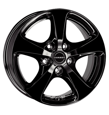 pneumatiky - 7x17 5x112 ET50 Borbet CC schwarz black glossy Oldtimer Rfky / Alu Rim luzka (nhradn dly) Motocykly a motocyklov dly trhovisko