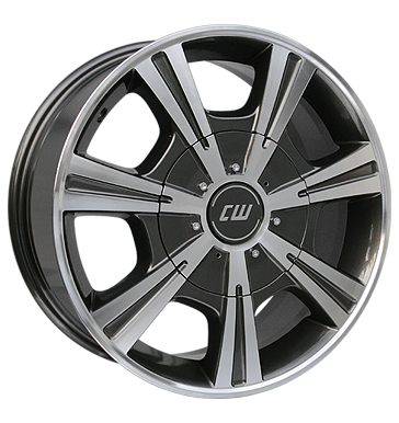 pneumatiky - 7.5x17 5x160 ET47 Borbet CH grau / anthrazit mistral anthracite polished Lehk nkladn auto Winter od 17,5 