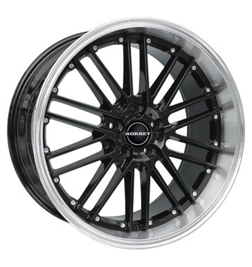 pneumatiky - 7x17 5x105 ET40 Borbet CW2 schwarz black rim polished MILLE Rfky / Alu rucn nrad vzduchov filtr pneumatiky