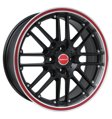 pneumatiky - 7x17 4x100 ET38 Borbet CW2 schwarz black redline ENZO Rfky / Alu Speciln dly pro auta Diablo pneumatiky