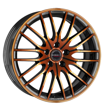 pneumatiky - 8x18 5x112 ET48 Borbet CW4 schwarz black orange glossy Csti Mini & Pocket Bike Rfky / Alu Cel rok vuz KOLA disky