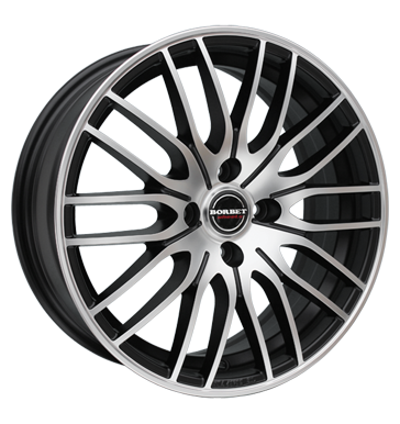 pneumatiky - 7x17 4x108 ET38 Borbet CW4 schwarz black polished matt zvodn auto Rfky / Alu Zesilovac Prslusenstv vozk pneumatiky