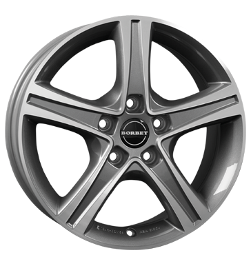 pneumatiky - 6.5x16 5x112 ET52 Borbet CWD grau / anthrazit mistral anthracite polished glossy Ostatn (dvoukolk, vozk, mal -, ..) Rfky / Alu hardtops ocelov rfek pneumatiky