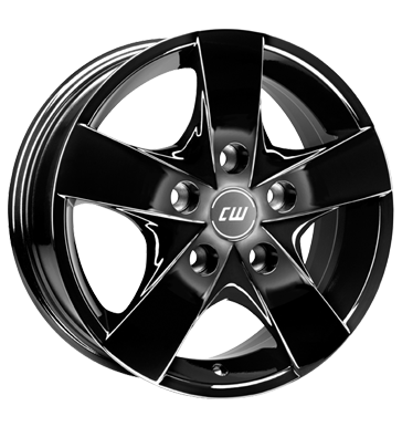 pneumatiky - 6.5x16 5x130 ET60 Borbet CWF schwarz black glossy Leichtkraftrad dly Rfky / Alu moped Motorsport trziste