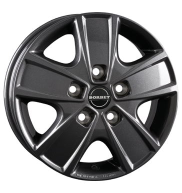 pneumatiky - 6x16 5x118 ET68 Borbet CWG grau / anthrazit mistral anthracite glossy Tomason Rfky / Alu sterac prednho skla Prizpusoben & Performance pneu b2b