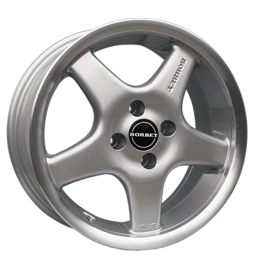 pneumatiky - 7x15 4x108 ET10 Borbet E silber silber Horn poliert PLATINUM Rfky / Alu Hartge GS-Wheels pneumatiky