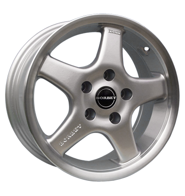 pneumatiky - 8x17 5x120 ET35 Borbet E silber silber Horn poliert Offroad All Terrain Rfky / Alu Alcar Felgenschlsser Autoprodejce