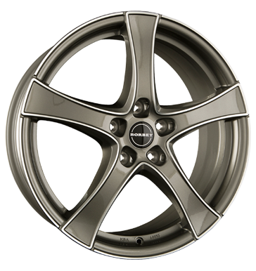 pneumatiky - 6.5x17 5x114.3 ET45 Borbet F2 grau / anthrazit graphite polished STIL AUTO Rfky / Alu nepromokav odev Alcar Velkoobchod