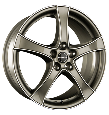 pneumatiky - 7.5x19 5x108 ET45 Borbet F grau / anthrazit graphite polished truck ventil Rfky / Alu Tube: zklopky Kamiony pln rok od 17,5 