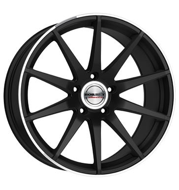 pneumatiky - 9.5x19 5x112 ET35 Borbet GTX schwarz black rim polished matt Konzole + drzk Rfky / Alu hardtops motor pneus