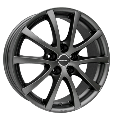 pneumatiky - 8x18 5x108 ET45 Borbet LV5 grau / anthrazit mistral anthracite matt moped Rfky / Alu Lehk ventil vozy / vozy realizovat pneu