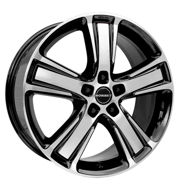 pneumatiky - 7.5x17 5x110 ET38 Borbet MA schwarz black polished DOTZ Rfky / Alu Motorsport letn Autodlna