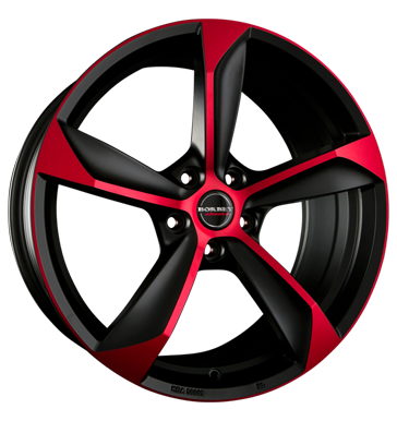 pneumatiky - 8.5x19 5x112 ET45 Borbet S mehrfarbig black red matt Truck lto od 17,5 