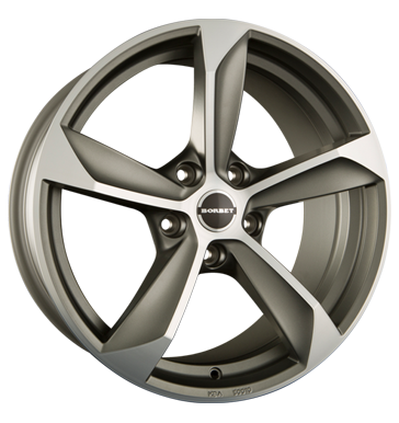 pneumatiky - 8.5x19 5x112 ET30 Borbet S grau / anthrazit graphite polished matt nhradn dly auto trailer Rfky / Alu opravu pneumatik Americk vozy trziste