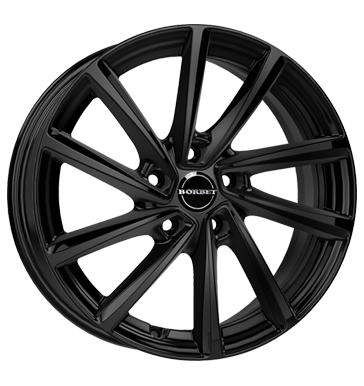pneumatiky - 7x16 5x112 ET48 Borbet V schwarz black glossy Spojky + E Sady Rfky / Alu provozn zarzen Baro pneu