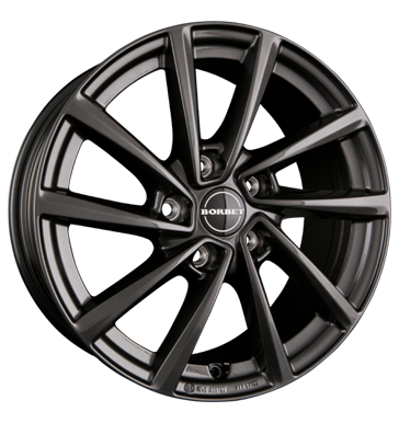 pneumatiky - 7x16 5x112 ET52 Borbet V grau / anthrazit mistral anthracite glossy Lehk nkladn auto Winter od 17,5 