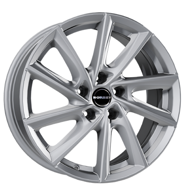pneumatiky - 7.5x17 5x112 ET40 Borbet VT silber crystal silver Single Arm Rfky / Alu Offroad Zimn 17.5 