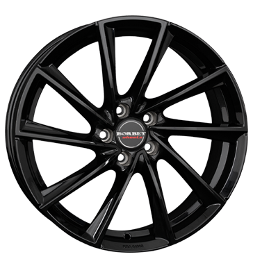 pneumatiky - 6.5x20 5x114.3 ET33 Borbet VTX schwarz black glossy Offroad Zimn 17.5 