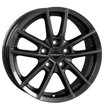 pneumatiky - 6.5x16 5x114.3 ET50 Borbet W grau / anthrazit mistral anthracite glossy prumyslov pneumatiky Rfky / Alu charakteristiky Csti RV + Caravan Velkoobchod