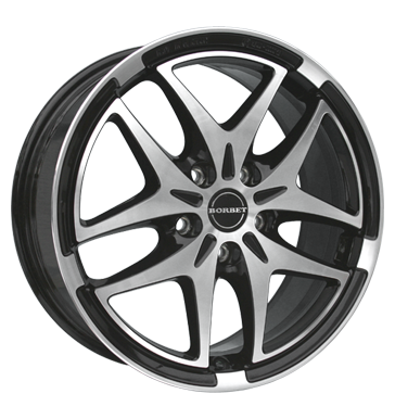 pneumatiky - 7x17 5x112 ET54 Borbet XB schwarz black polished Workshop vozk Rfky / Alu Breyton pneumatick nrad pneu b2b