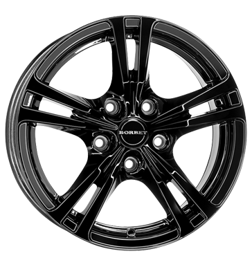 pneumatiky - 7x16 5x120 ET48 Borbet XLB schwarz black glossy Chlazen - Air Rfky / Alu Offroad cel rok od 17,5 