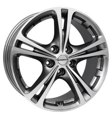 pneumatiky - 8x18 5x114.3 ET45 Borbet XL grau / anthrazit graphit poliert Oldtimer Rfky / Alu automobilov sady BAY Kola disky