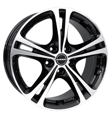 pneumatiky - 7.5x17 5x114.3 ET40 Borbet XL schwarz black polished Truck Winter od 17,5 