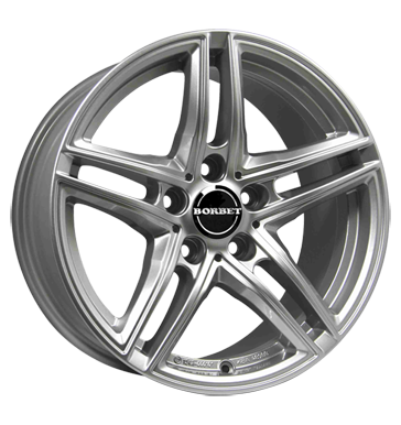 pneumatiky - 7.5x17 5x112 ET30 Borbet XR silber brillant silver sterac prednho skla Rfky / Alu Lorinser pce o pneumatiky disky