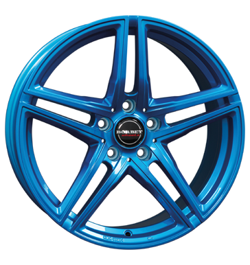 pneumatiky - 8.5x19 5x120 ET35 Borbet XRT blau candy blue Elektrick Rfky / Alu Motocykly a motocyklov dly Globln komise trhovisko