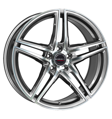pneumatiky - 8x18 5x108 ET40 Borbet XRT grau / anthrazit graphite polished Globln komise Rfky / Alu nepromokav odev CARMANI Hlinkov disky