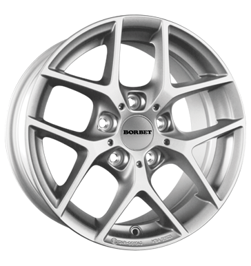 pneumatiky - 7.5x17 5x112 ET45 Borbet Y silber crystal silver prslusenstv Rfky / Alu Truck Winter od 17,5 